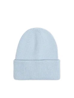 Cropp Czapki*Błękitna czapka beanie z dodatkiem wiskozy błękitny