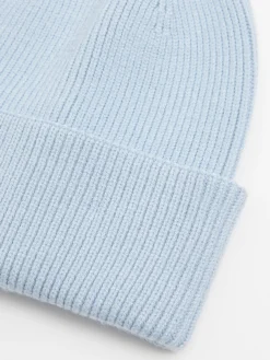 Cropp Czapki*Błękitna czapka beanie z dodatkiem wiskozy błękitny