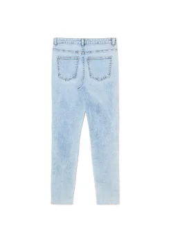 Cropp Jeansy*Błękitne jeansy skinny z przetarciami błękitny
