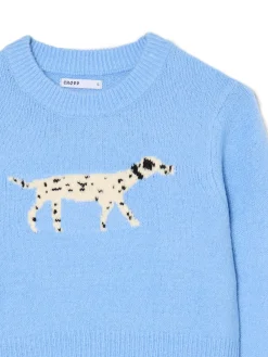 Cropp Swetry*sweter z dalmatyńczykiem błękitny