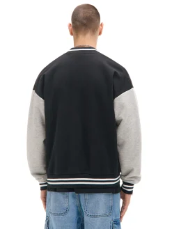 Cropp Bluzy*Bluza college na zatrzaski czarny