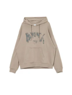 Cropp Unisex|Unisex*Bluza hoodie oversize z napisem UNISEX szary