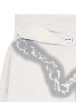 Cropp Unisex|Unisex*Bluza hoodie z motywem łańcucha UNISEX jasnyszary