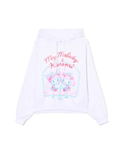 Cropp Bluzy*Bluza hoodie z My Melody i Kuromi biały