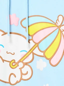 Cropp Bluzy*Bluza hoodie z nadrukiem Cinnamoroll błękitny