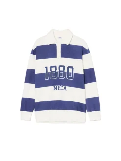 Cropp Bluzy*Bluza w paski z aplikacją kremowy