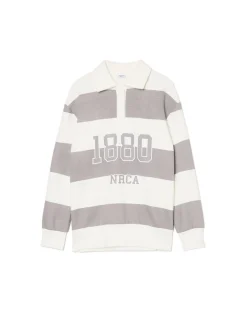 Cropp Bluzy*Bluza w szare paski z aplikacją jasnyszary