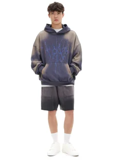 Cropp Bluzy*Bluza z kapturem i aplikacją z cekinami szary