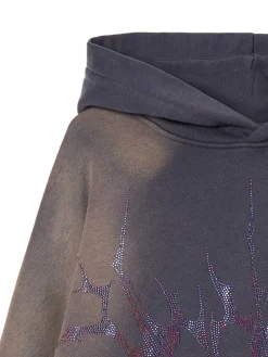 Cropp Bluzy*Bluza z kapturem i aplikacją z cekinami szary