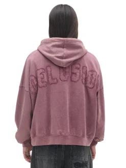 Cropp Bluzy|Unisex*Bluza z kapturem i aplikacją UNISEX różowy