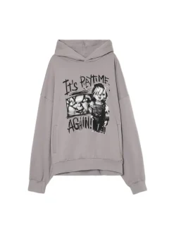 Cropp Bluzy*Bluza z kapturem i Laleczką Chucky jasnyszary