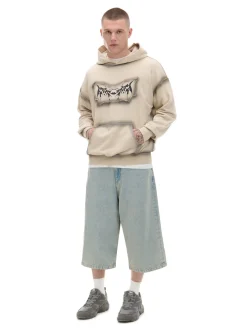 Cropp Bluzy*Bluza z kapturem i nadrukami beżowy