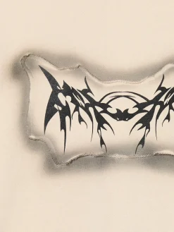 Cropp Bluzy*Bluza z kapturem i nadrukami beżowy