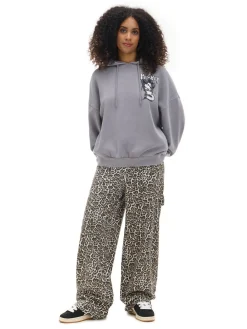 Cropp Bluzy*Bluza z kapturem Mickey Mouse jasnyszary