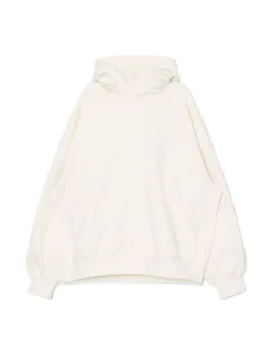 Cropp Bluzy*Bluza z kapturem z naszywkami kremowy