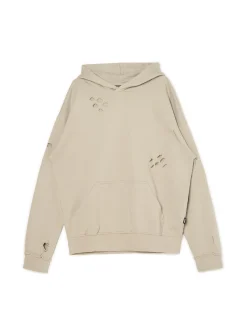 Cropp Bluzy*Bluza z kapturem z ozdobnymi wycięciami beżowy