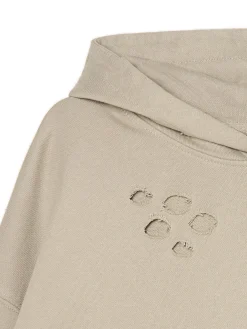 Cropp Bluzy*Bluza z kapturem z ozdobnymi wycięciami beżowy