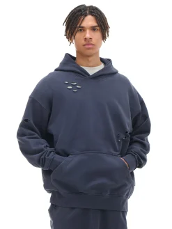 Cropp Bluzy*Bluza z kapturem z ozdobnymi wycięciami szary