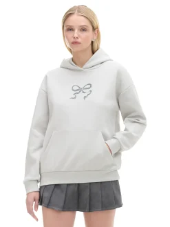 Cropp Bluzy*Bluza z motywem kokardy jasnyszary