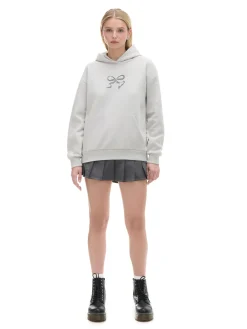 Cropp Bluzy*Bluza z motywem kokardy jasnyszary