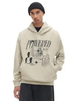 Cropp Bluzy*Bluza z motywem technologicznym beżowy