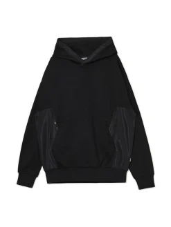 Cropp Bluzy*Bluza z tkaninowymi wstawkami czarny