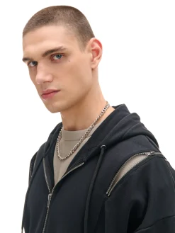 Cropp Bluzy|Sety*Bluza z zamkami przy rękawach UNISEX czarny