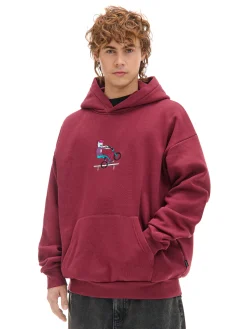 Cropp Bluzy*Bluza ze streetową naszywką kasztanowy