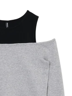 Cropp Koszulki, Topy*Bluzka z topem szary