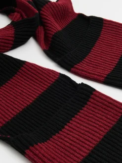 Cropp Szaliki*Bordowy szalik z kieszeniami kasztanowy