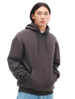 Cropp Bluzy|Sety*Brązowa bluza regular z kapturem czerwony