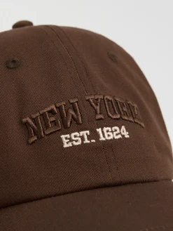 Cropp Czapki*Brązowa czapka z daszkiem brązowy