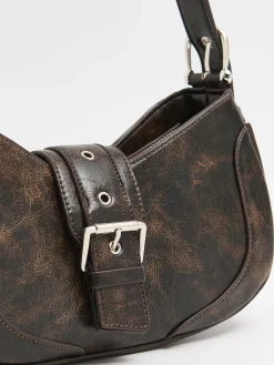 Cropp Torby, Plecaki*Brązowa torebka typu bagietka brązowy