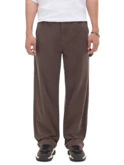 Cropp Baggy|Spodnie*Brązowe spodnie wide leg brązowy