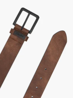 Cropp Paski*pasek z imitacji skóry brązowy