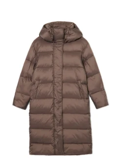 Cropp Kurtki, Płaszcze*pikowany płaszcz z kapturem brązowy