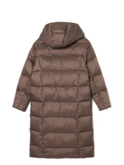 Cropp Kurtki, Płaszcze*pikowany płaszcz z kapturem brązowy