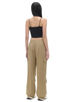 Cropp Spodnie*Bursztynowe spodnie cargo żółty