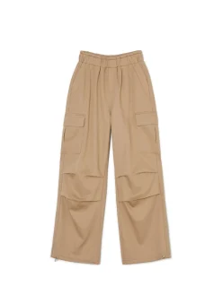 Cropp Spodnie*Bursztynowe spodnie cargo żółty