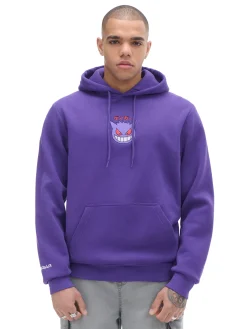 Cropp Bluzy*Ciemnofioletowa bluza z kapturem Pokémon purpurowy