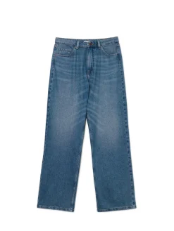 Cropp Jeansy*Ciemnoniebieskie jeansy baggy granatowy