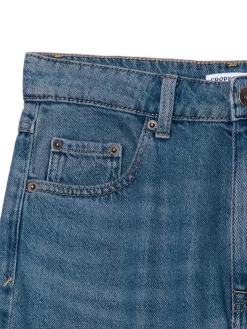 Cropp Jeansy*Ciemnoniebieskie jeansy baggy granatowy