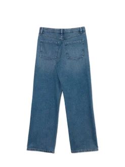 Cropp Jeansy*Ciemnoniebieskie jeansy baggy granatowy
