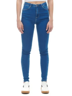 Cropp Jeansy*Ciemnoe jeansy push up TALL niebieski