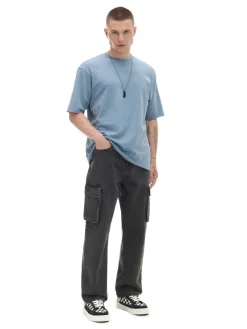 Cropp Jeansy|Baggy*Ciemnoszare jeansy baggy szary