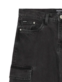 Cropp Jeansy|Baggy*Ciemnoszare jeansy baggy szary