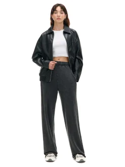 Cropp Spodnie|Sety*Ciemnoszare spodnie wide leg szary