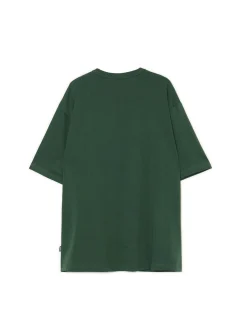 Cropp Koszulki*Ciemnozielona gładka koszulka zielony
