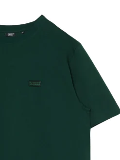 Cropp Koszulki*Ciemno T-shirt z haftem zielony