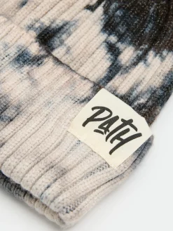 Cropp Czapki*Czapka beanie z efektem tie-dye szary